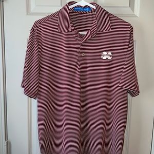 Southern Tide - Mississippi State Collard Shirt - Small